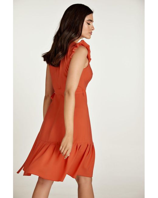 Conquista Red Wrap Dress