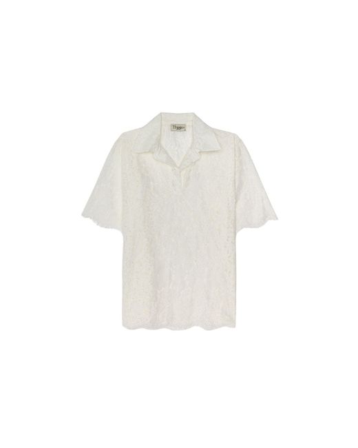 Thisisu Collection White Isla Beachwear Lace Top