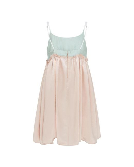 Lisa The Label Multicolor Bow Belle Silk Slip Dress