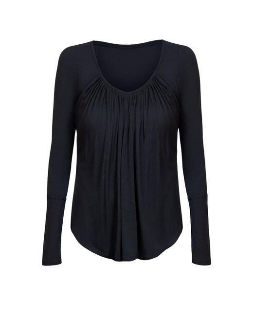 JJwinks Blue Full Moon Bra-Free Long Sleeve Lounge Top