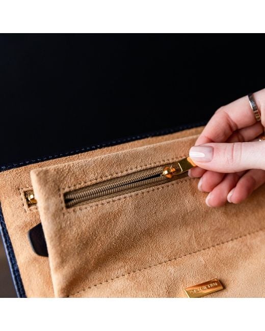 Time Resistance Blue Leather Jewelry Case