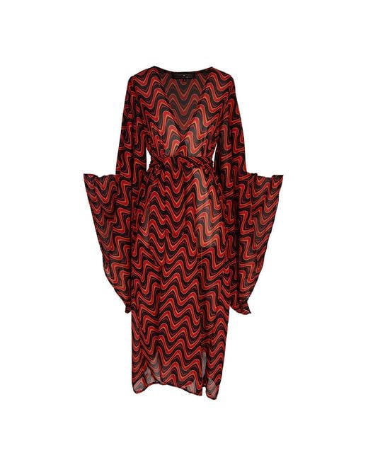 Jennafer Grace Red Cosmos Kimono