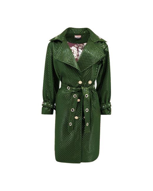 Maui X Lolita Green Trinity Trench Coat
