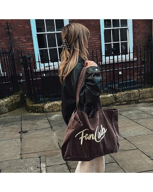 Fanclub Brown The Everyday Core Washed Mocha Tote Bag