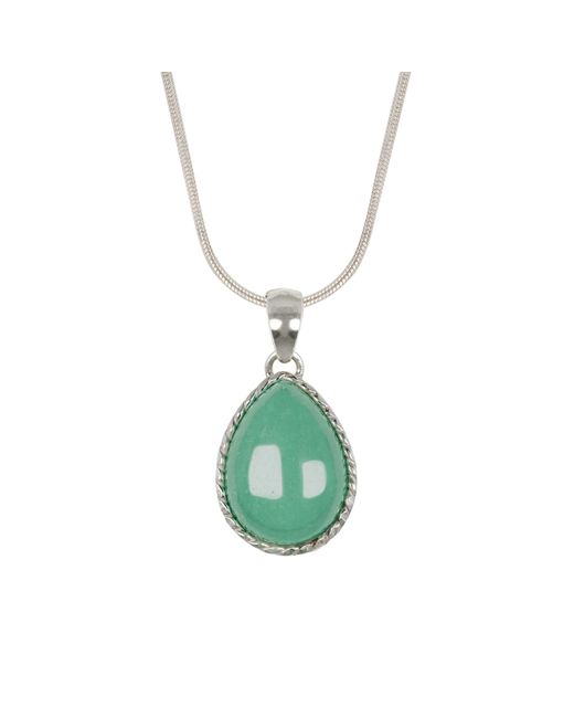 Charlotte's Web Jewellery Green Aventurine Strength Sterling Necklace