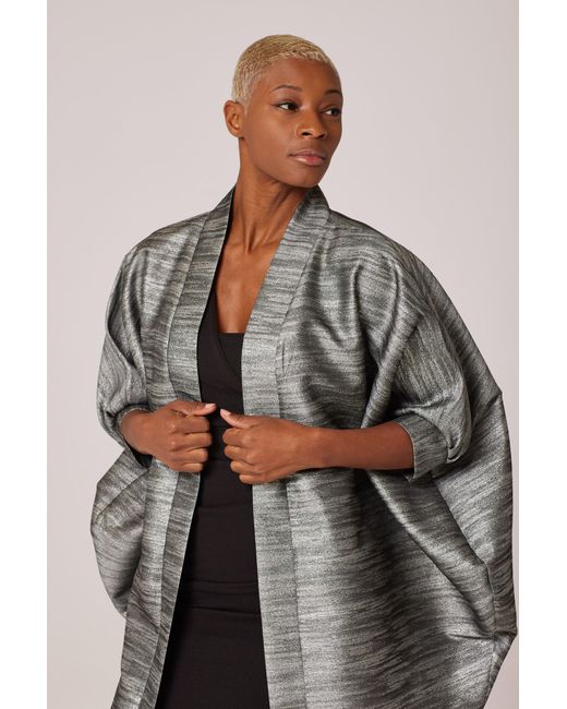 Lioness by Tf Gray Sand Storm Midi Kimono Jacket