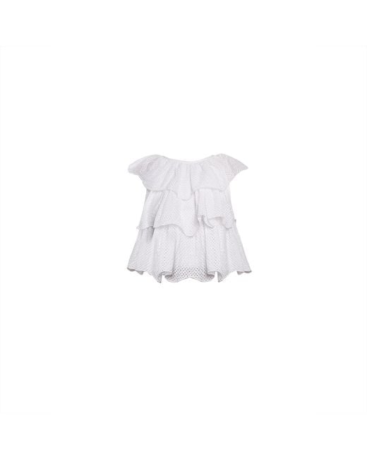 Emma Wallace White Coral Top
