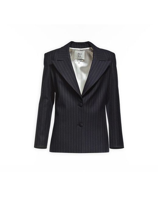 Maison sél Blue Pin Stripped Blazer Jacket –