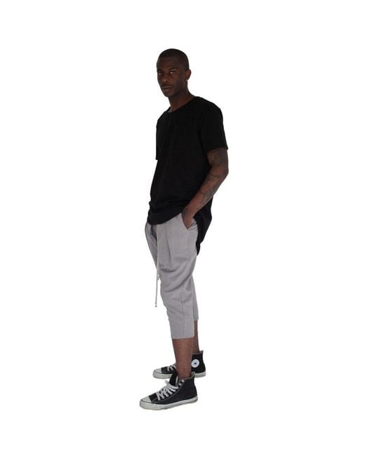 Bradford Row Black Scoop Tee for men