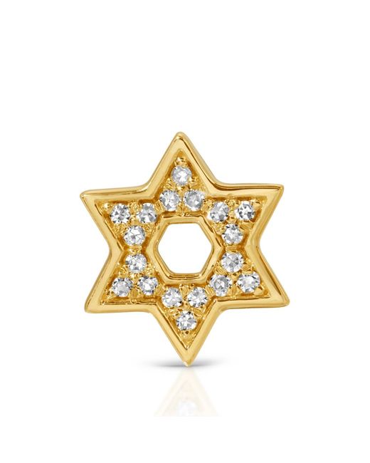 Maya Brenner Metallic Pavé Charm Stud