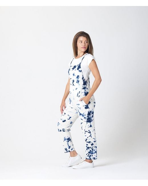Known Supply Blue Organic Cotton Adjustable Overalls