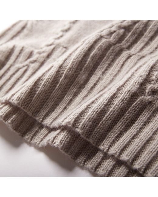 Fully Fashioning Gray Fae Cable Wool Knit Sweater Dress