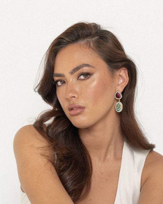Ornare the Label Metallic Olivia Earrings – Ruby