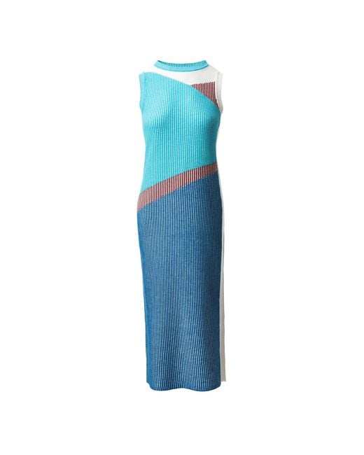 Fully Fashioning Blue Ines Maxi Dress