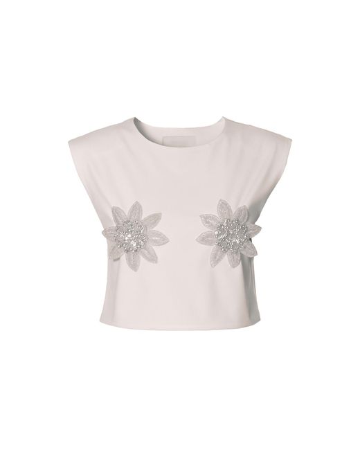 AGGI by HALEWSKI Pink Frida Off Short Sleeveless Top