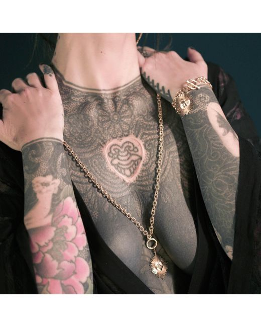 IN CAUDA VENENUM Metallic Apheia Necklace