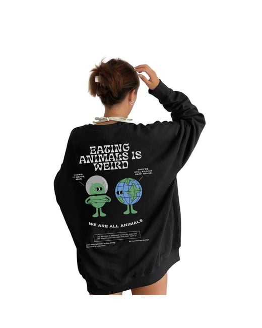 Dont Eat the Homies Black Eating Animals Is Weird Crewneck