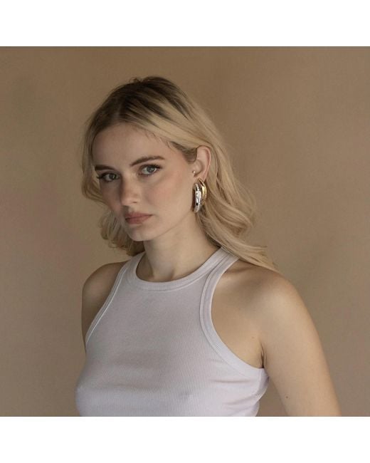 Zepplin the Label Metallic Lustra Hoops