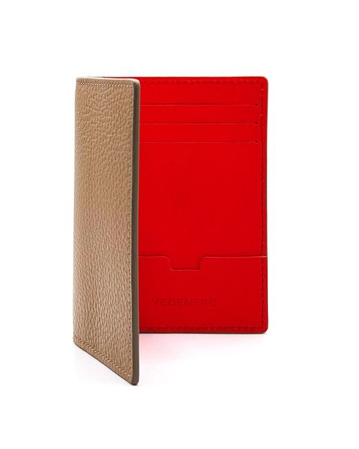 Vedentro Red Pocket Wallet for men