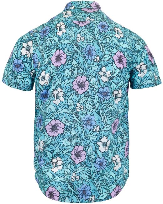 Lords of Harlech Blue Scott Meadow Flora Shirt for men