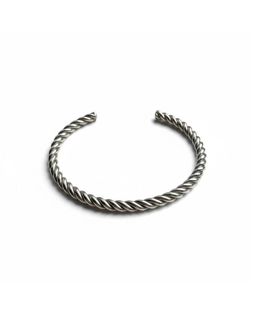 La Pluie Jewellery Metallic Helix Cuff for men