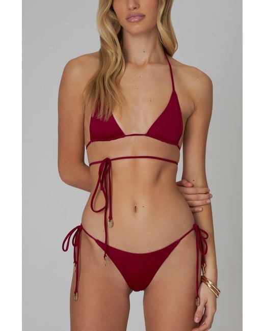 Bianca Resortwear Red Isla Swim Bottom