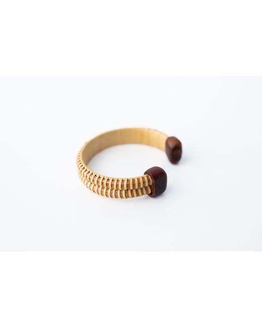 Whale Tail Weaving Metallic Neutrals The Wooden Whaler's Girlfriend Cuff