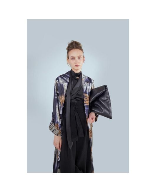 Julia Allert Black High Waist Long Wide Leg Trousers –