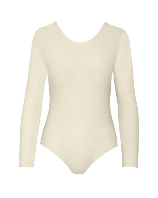 Zd - Zero Defects Natural Neutrals Long-Sleeve Bodysuit – Elegant Fit With Soy Fiber
