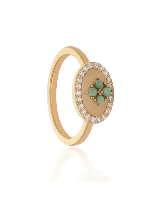 The Jewelz Metallic Eraya Balance Signet Ring For