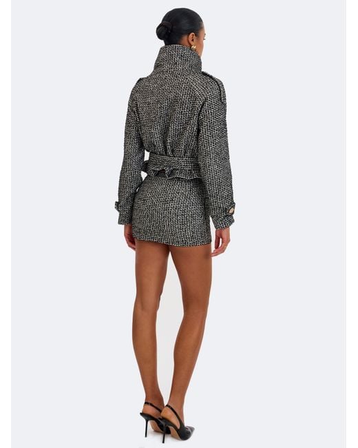 Miss Circle New York Black Sandra & Tweed Mini Skirt