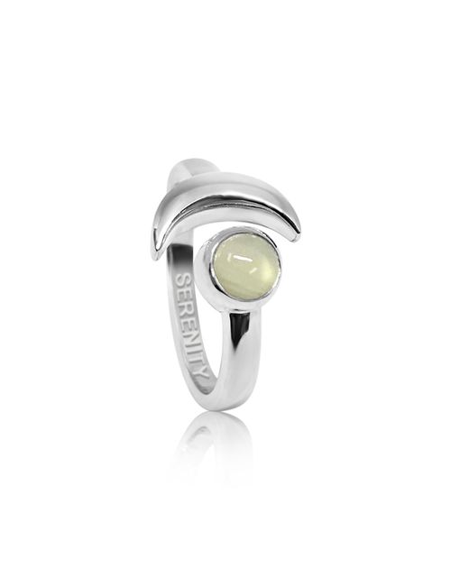 The Jewellery Store London Metallic Adjustable March Serenity Birthstone Ring