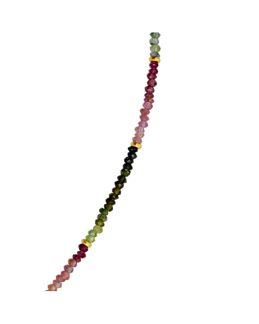 Bombyx House Metallic Tiny Tourmaline Ombre Bead Long Necklace
