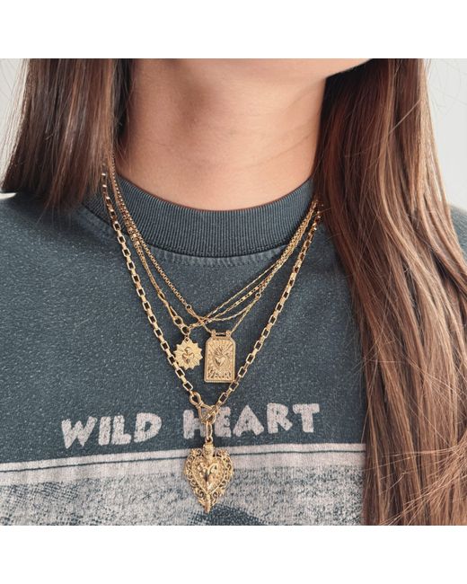 IN CAUDA VENENUM Metallic Gloria Necklace