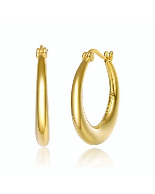 Genevive Jewelry Rachel Glauber Colored Large Hoop Earrings in