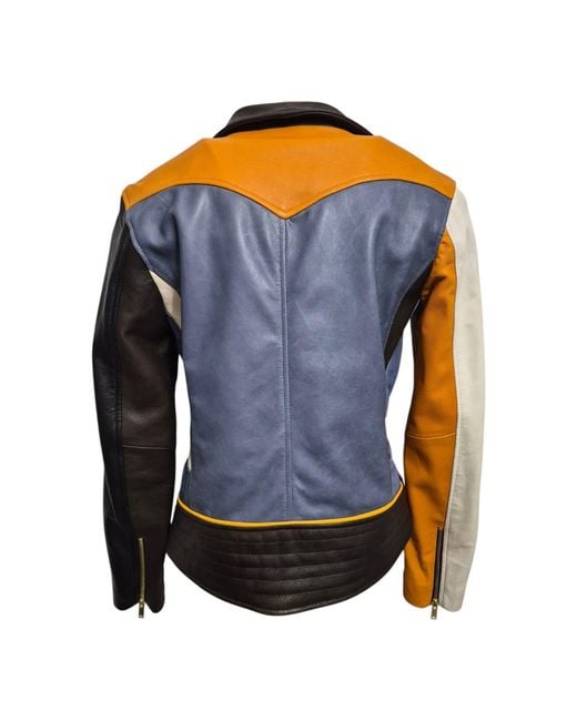 Zasta Studio Blue Artifact Theory Biker Leather Jacket A