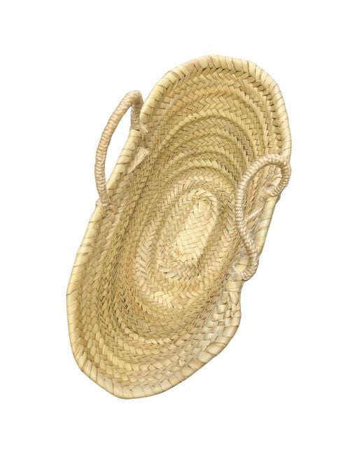 Berber Leather Metallic Neutrals The Safi Small Straw & Rattan Beach Tote