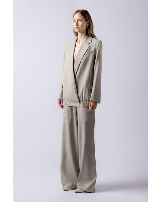 Lendrop Studios Gray Azuna Blazer