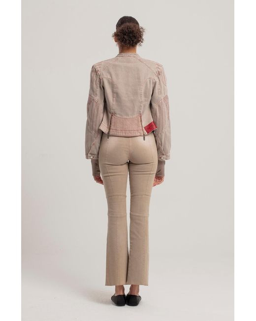 Pcfg Brown Neutrals Silken Touch Sheer Long-Sleeve Top