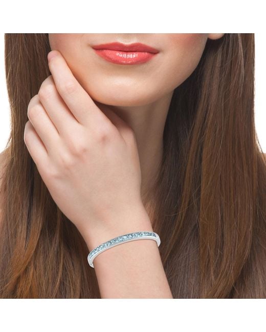 Artisan Blue Aquamarine Channel-Set Cuff Bracelet