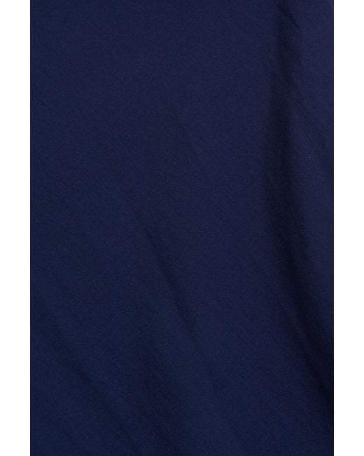 Louche Blue Soumia Jersey Bodice And Recycled Cotton Skirt Midaxi Dress