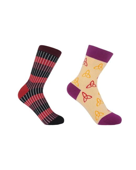 Peper Harow - Made in England Pink Chord & Tri Socks Bundle