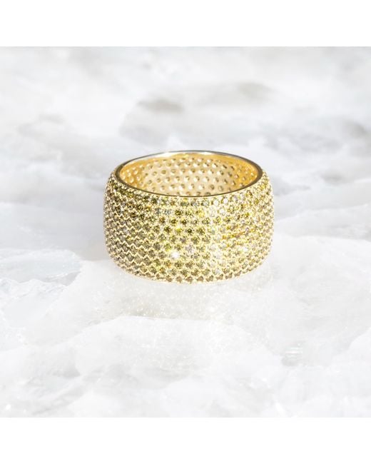 Native Gem Metallic Billionaire Ring- Peridot