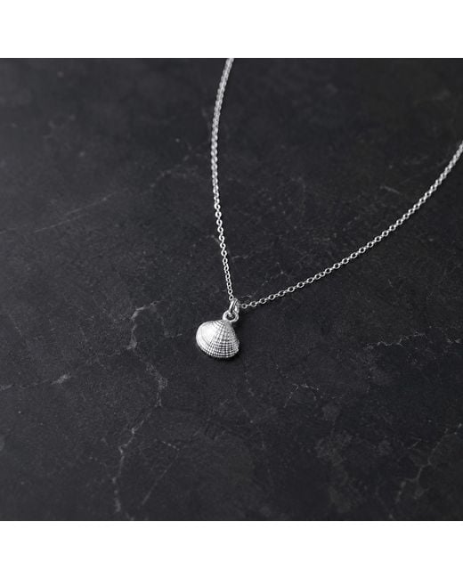 Mother Nature Jewelry Metallic Sea Shell Pendant, Handmade Minimalist Necklace