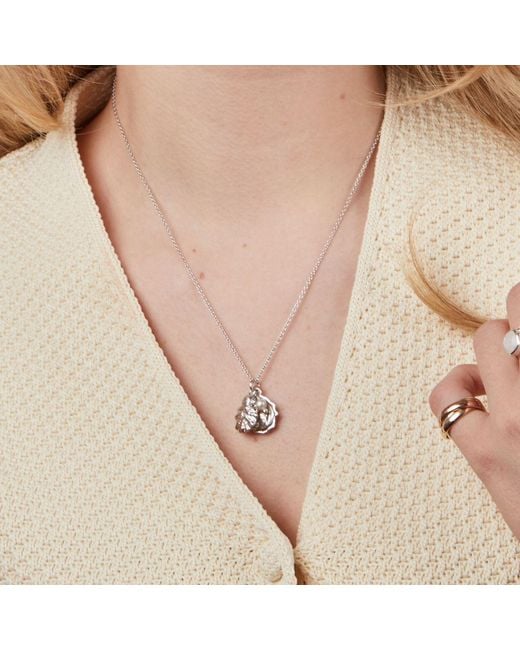 Auree Jewellery Metallic Gaia Oyster Shell And Pearl Necklace