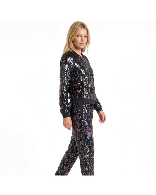 Any Old Iron Blue Reversible Sequin Fancy Fucker Joggers