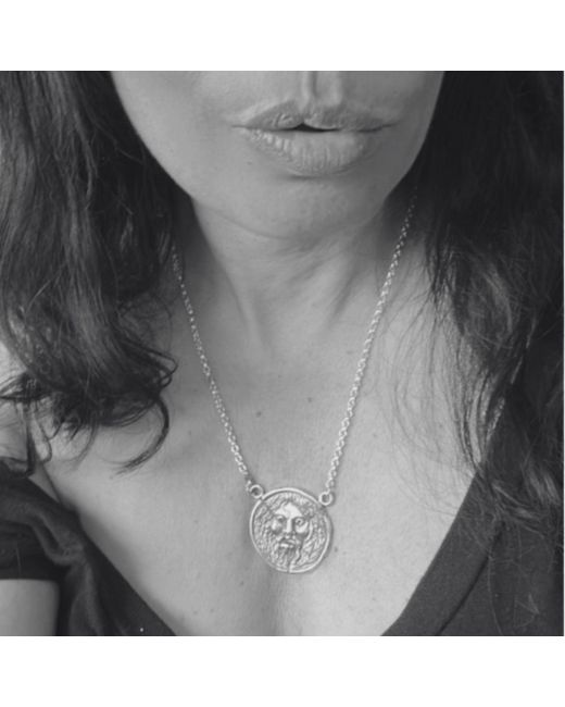 Tg-Jewellery by Tamara Gervasio Metallic La Bocca Della Verità Pendant Necklace – Sterling