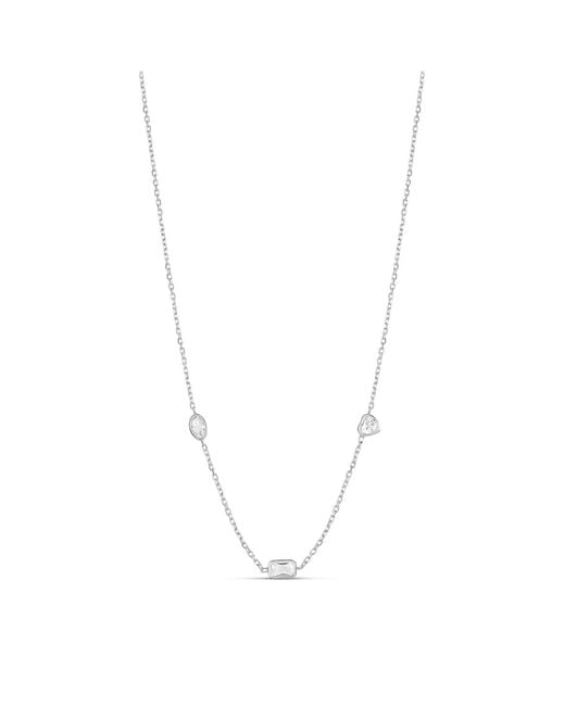 SHYMI Metallic Multi Fancy Shape Necklace