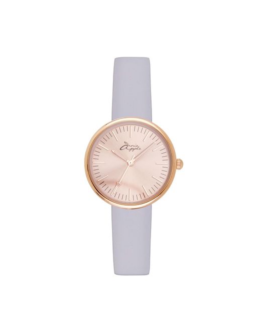 Bermuda Watch Company White Venus Interchangeable Rose Gold/lilac Leather