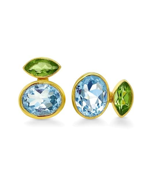GEM BAZAAR Blue Love Story Earrings